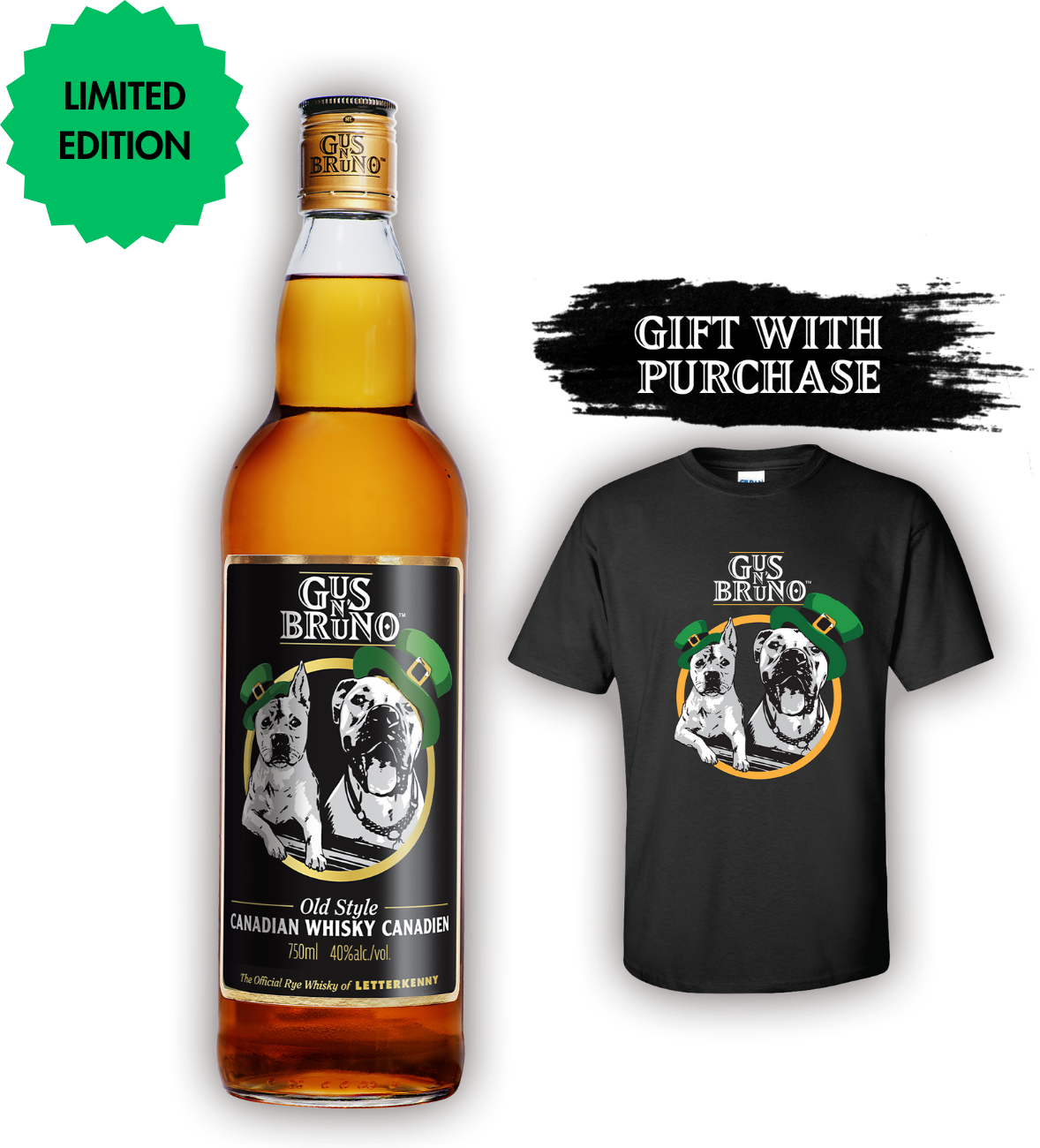 Old Style Canadian Whisky + T-Shirt - St. Patricks Day Edition